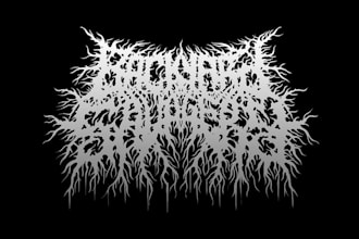 do black, death metal, grindcore deathcore band logo