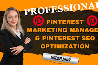 be your pinterest marketing manager, pintrest seo, optimize pins and boards
