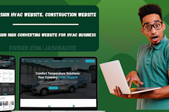 design high converting website for hvac business for booking call google ranking