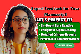 beta read and critique alpha read your fiction  nonfiction manuscript or novel