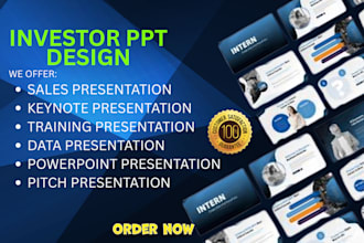 design engaging ppt slides investor presentation pitch deck presentation