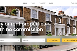 create short term rental website or property management website