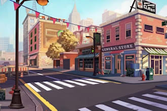 design2d,3d game environment asset