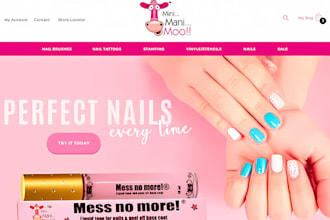 design profitable beauty website manicure, pedicure website makeup salon website