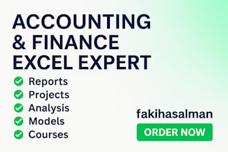 manage accounting, finance assignment and financial statement projects