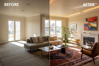 do realistic virtual staging and renovation for your home or office