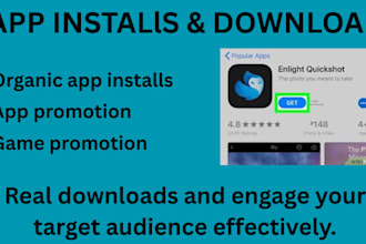 do organic android mobile app promotion, game promotion, app install