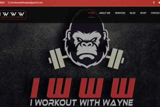 design a responsive website for personal trainers, gyms, and fitness studios