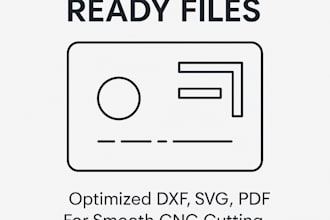 prepare clean laser cutting ready files in dxf, svg, or PDF