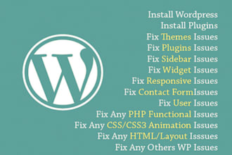 solve your html,css, wordpress issues, customize wordpress