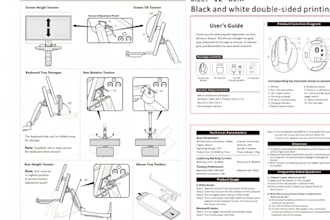 design instruction manuals, company profiles, user guides and product brochures
