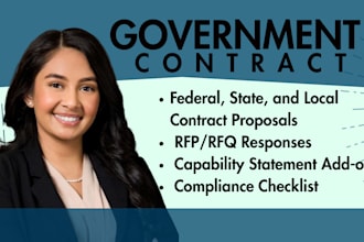 write a strategic and compliant rfp or government contract proposal