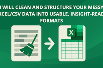 clean your messy excel data into a usable format