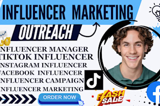 be your influencer manager, influencer outreach tiktok influencer marketing