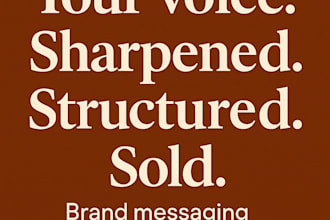 craft brand messaging with clarity, depth and authentic voice