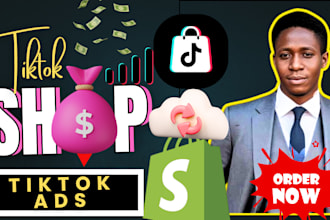 setup tiktok shop, facebook shop with instagram shop or tiktok ads integration
