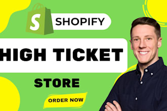 build shopify high ticket dropshipping store high ticket product research
