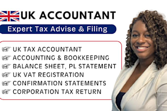 uk tax accountant uk corporation tax prepare financial statement balance sheet