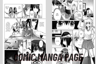 draw manga storyboard anime manga comic page manga artist webtoon manga art