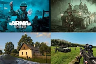 create arma 3 arma reforger, dayz, scum mods, retexture,maps and scripts