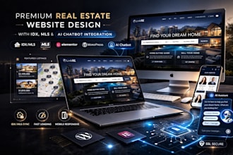 design unique real estate idx website, real estate agent website ai chatbot