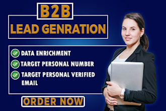 do data enrichment,b2b lead generation target person number