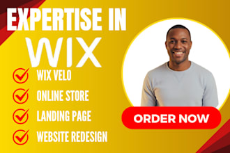 build wix website design wix website redesign wix velo wix landing page