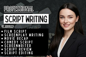 write edit review movie film script screenplay screenwriting script editing