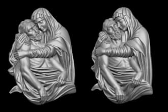 sculpt 3d bas relief 3d medallion coin model cnc design 3d model for 3d printing