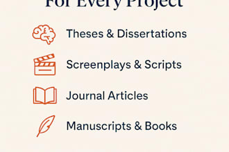 proofread and edit your manuscript thesis or dissertation