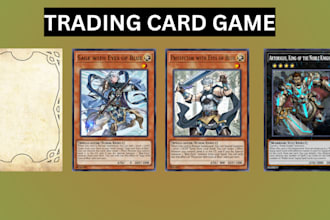 do custom trading card game design playing card game card game box card template