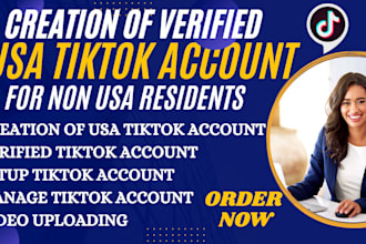 create usa tiktok account for tiktok affiliate