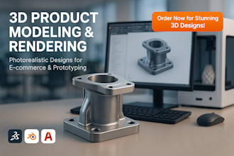 do 3d product modeling, industrial 3d cad product design, 3d product rendering