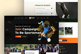 design sport website, sportspress theme, esport rugby wordpress website design