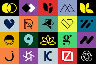 create a professional minimalist logo for business or startup