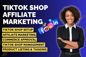 setup tiktok shop tik tok affiliate tiktok shop dropshipping  marketing creation