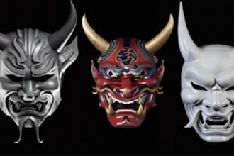 create high quality, custom designed 3d helmet or face mask model