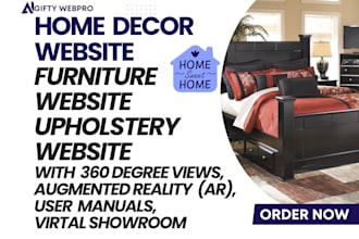 develop upholstery website home decor website artisanal products store