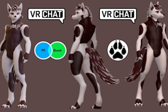 model vrchat avatar, vr character, 3d vr chat, vrc avatar, vrchat, 3d avatar
