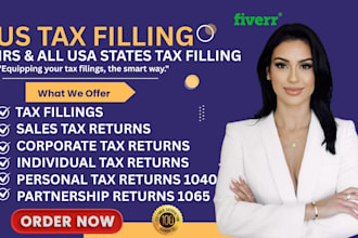 prepare USA tax returns for individuals, partnerships, and corporations