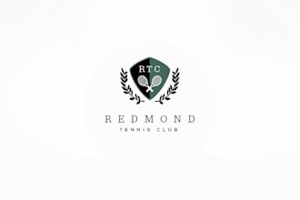 design upscale indoor tennis club logo