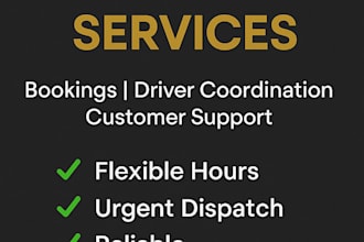 be your expert limousine dispatcher and telemarketing agent