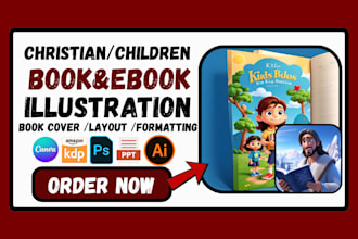 do christian book illustration ebook illustration story book illustration