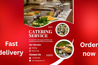 make restaurant flyers or food truck wraps and food packaging design