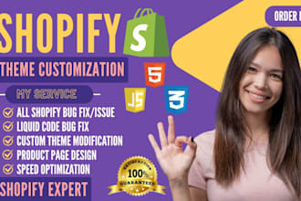 do shopify coding bug fix custom coding shopify expert developer shopify liquid