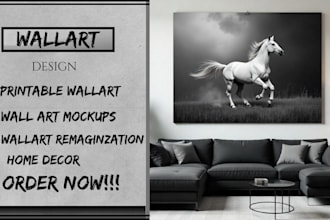design printable wall art or mockups for your home deocr or etsy shop