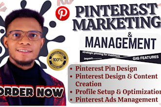 create pins, google ads, SEO pinterest board shopify promotion marketing manager