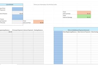 create loan payoff and interest savings benefit calculator