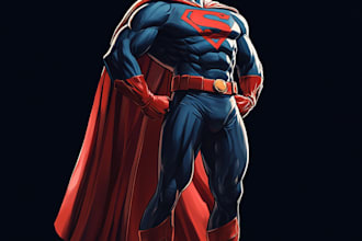 create superhero character design
