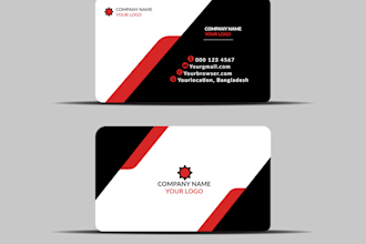 design a professional and unique business card for your brand